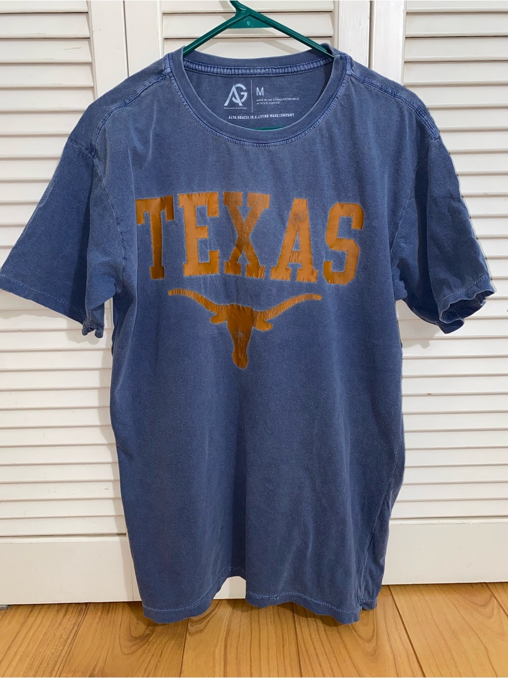Indigo 'Texas' Graphic T-Shirt - Navy with Burnt Orange Print